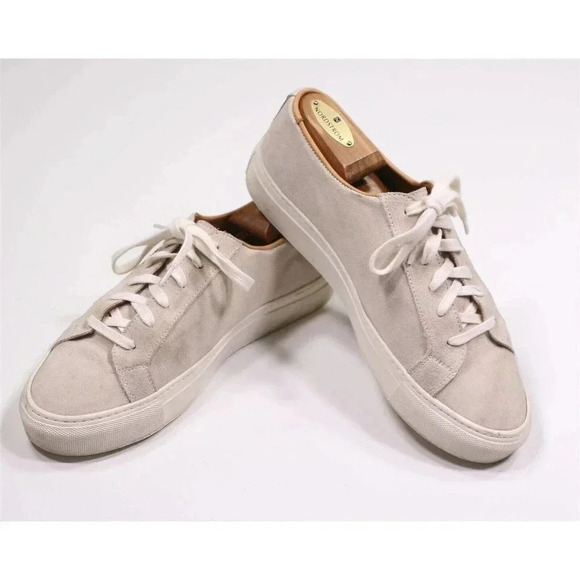 Sid Mashburn Low-Top Lace-Up Beige Suede Sneakers Men's US 7 - Picture 8 of 10